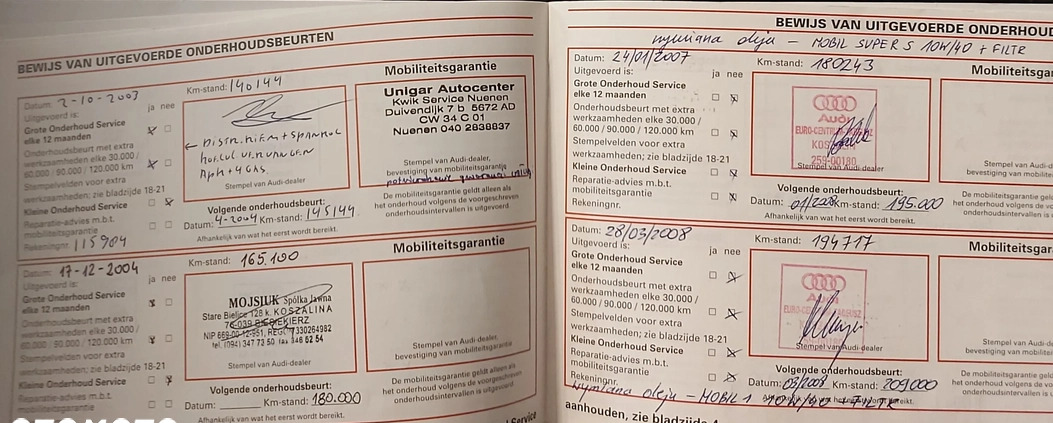 Audi A6 cena 9900 przebieg: 325600, rok produkcji 1996 z Koszalin małe 407
